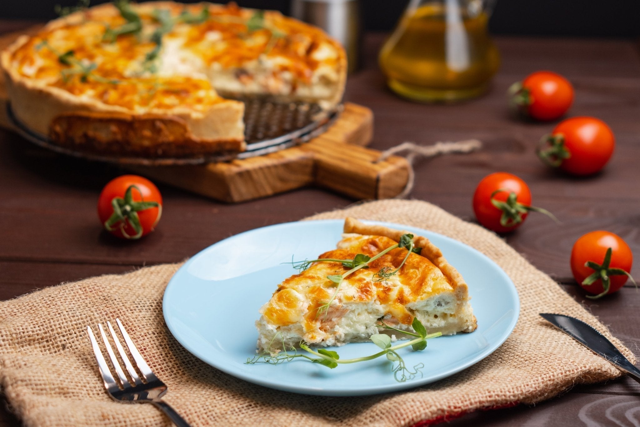 Kaffee-Zwiebel-Quiche mit Lucaffé Piccolo & Dolce - Genussbote