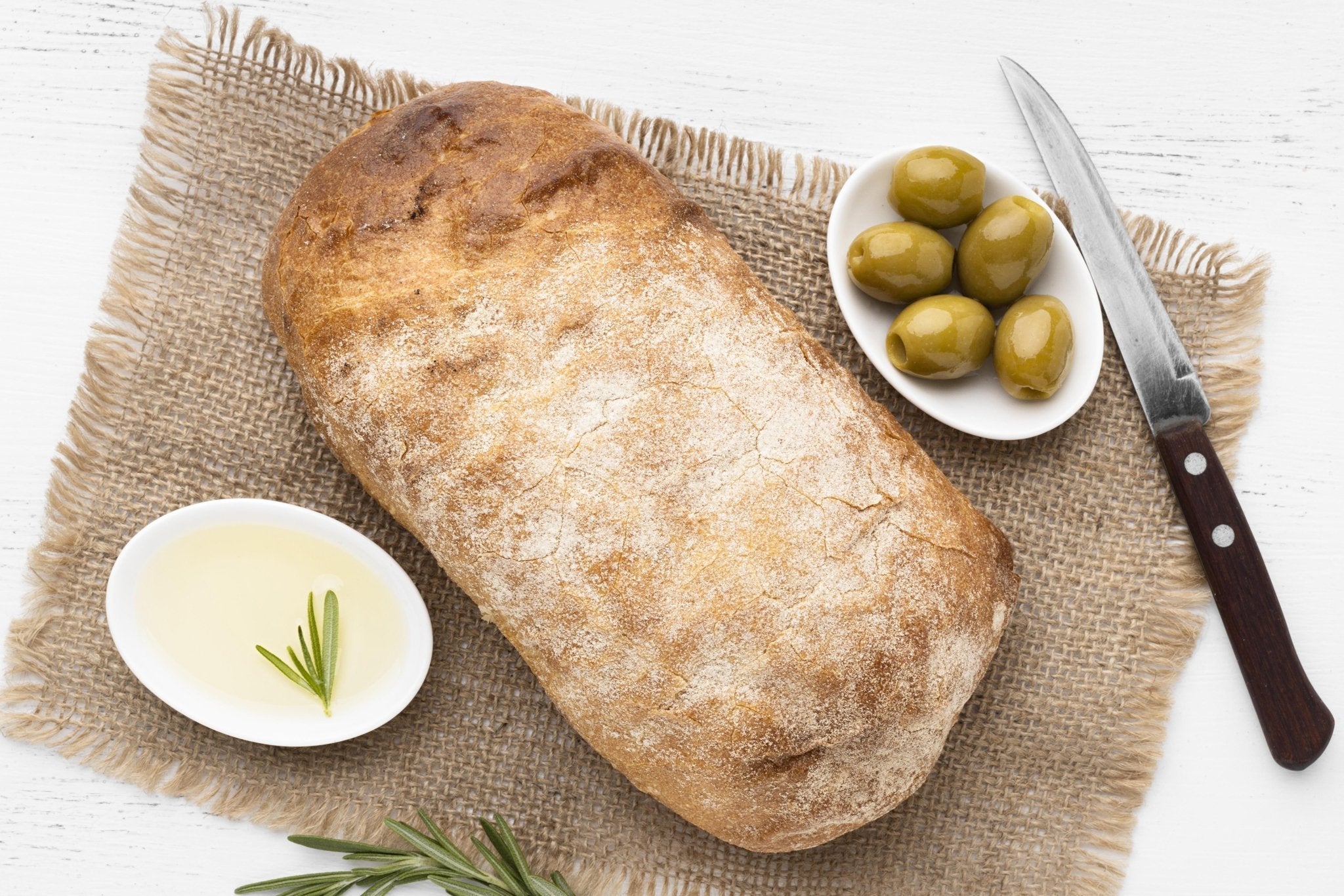 Oliven-Ciabatta aus Dinkelmehl - Genussbote
