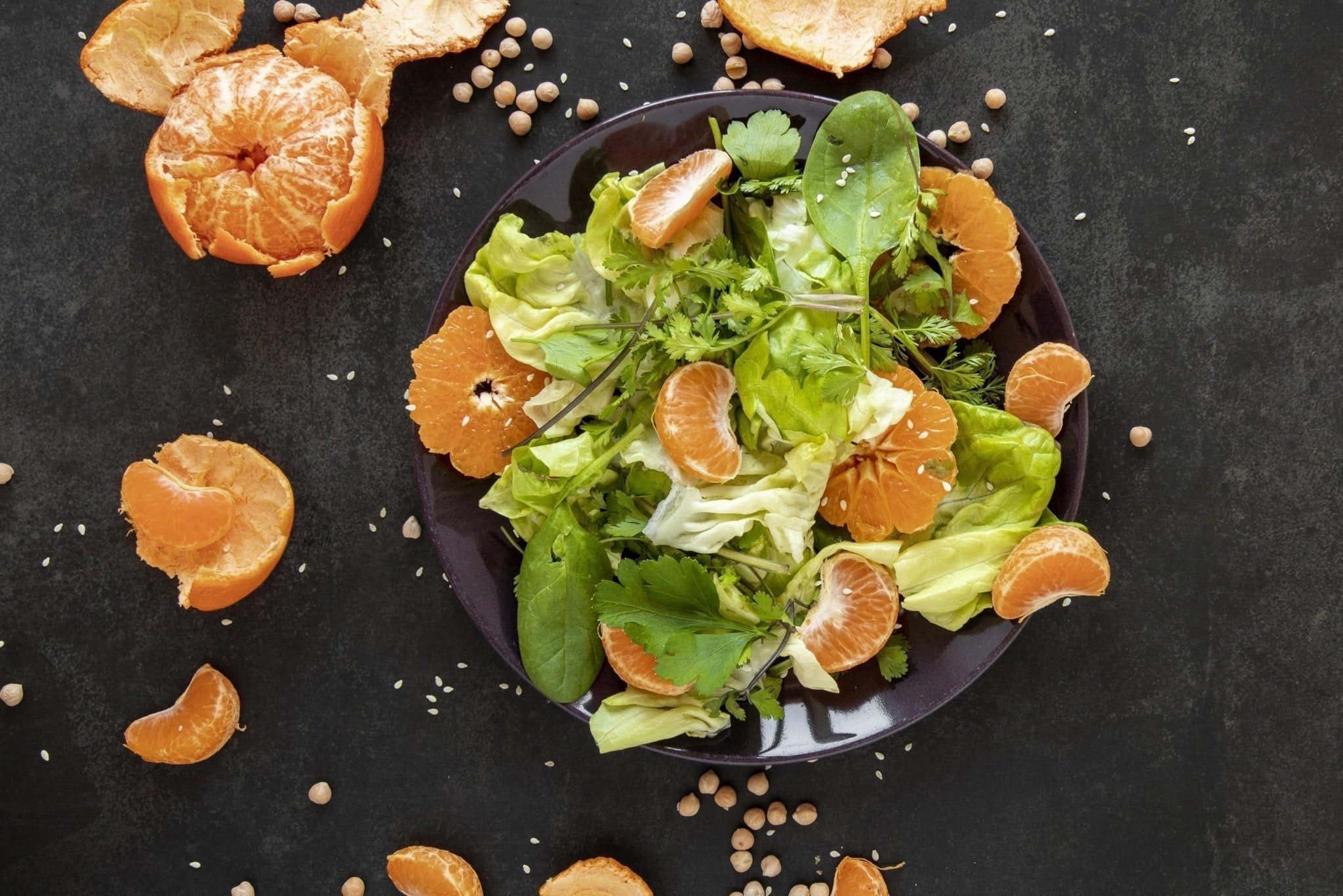 Orangen-Balsamico-Salat mit Feta und Mandeln - Genussbote