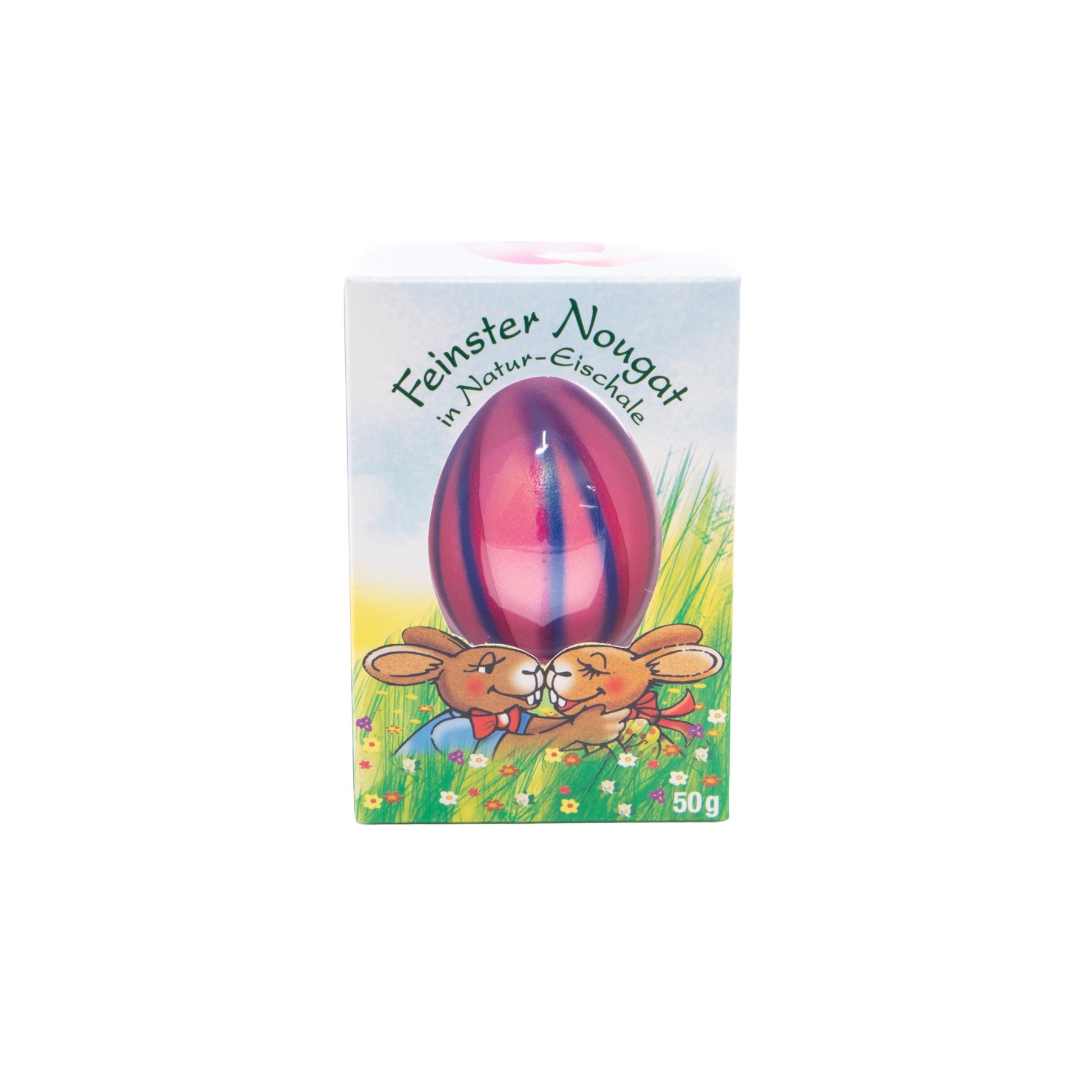 Nougat-Ei Malerische rosa in echter Eierschale