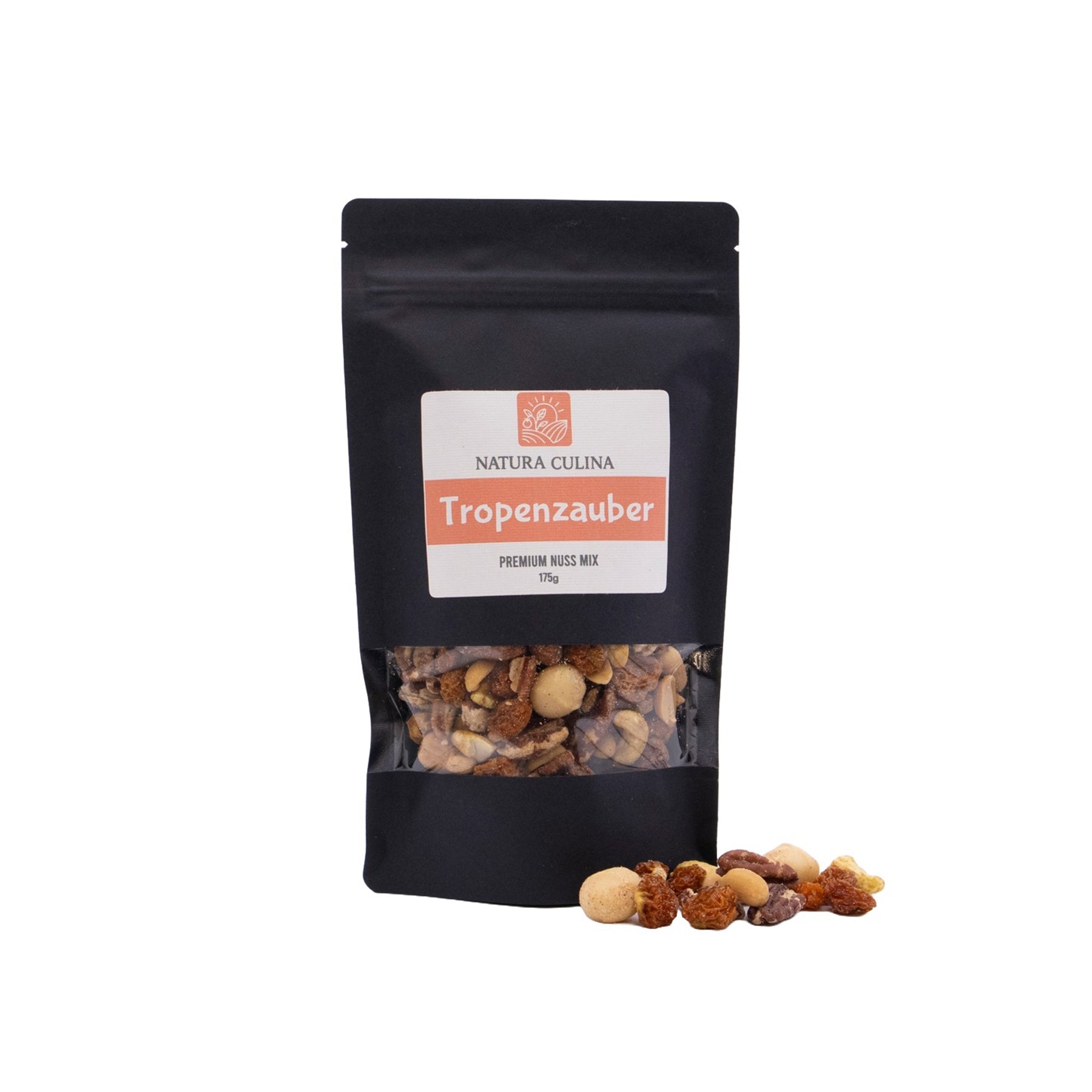 Tropenzauber: Nussmischung mit Curry und Physalis (175g)