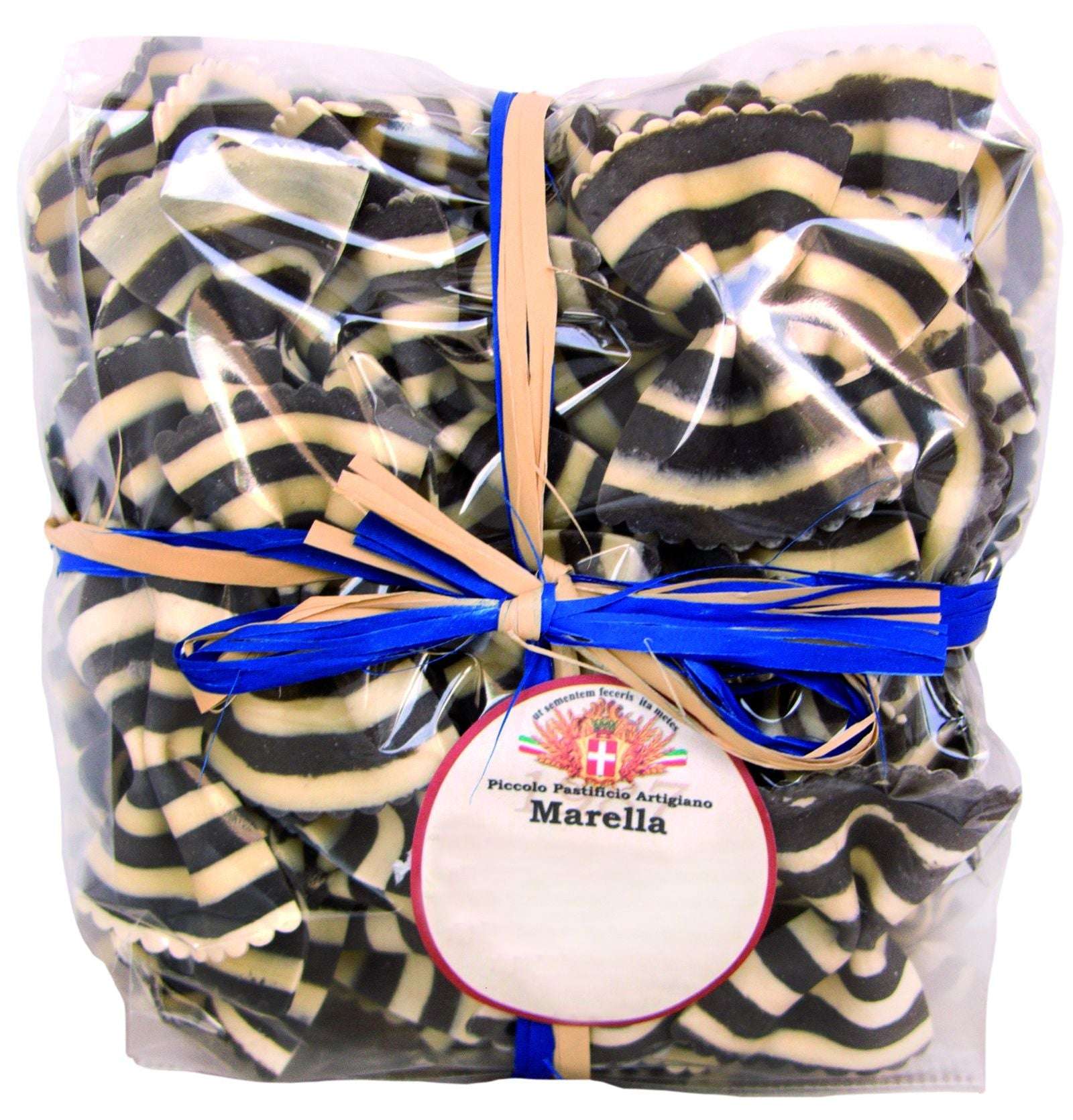 Farfalle Zebranudeln - schwarzweiss gestreift - Genussbote