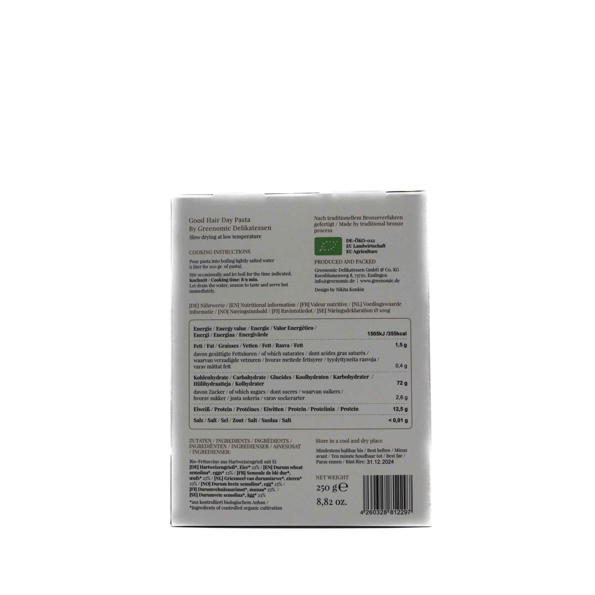 Fettuccine Classic BIO - Good Hair Day Pasta - Genussbote