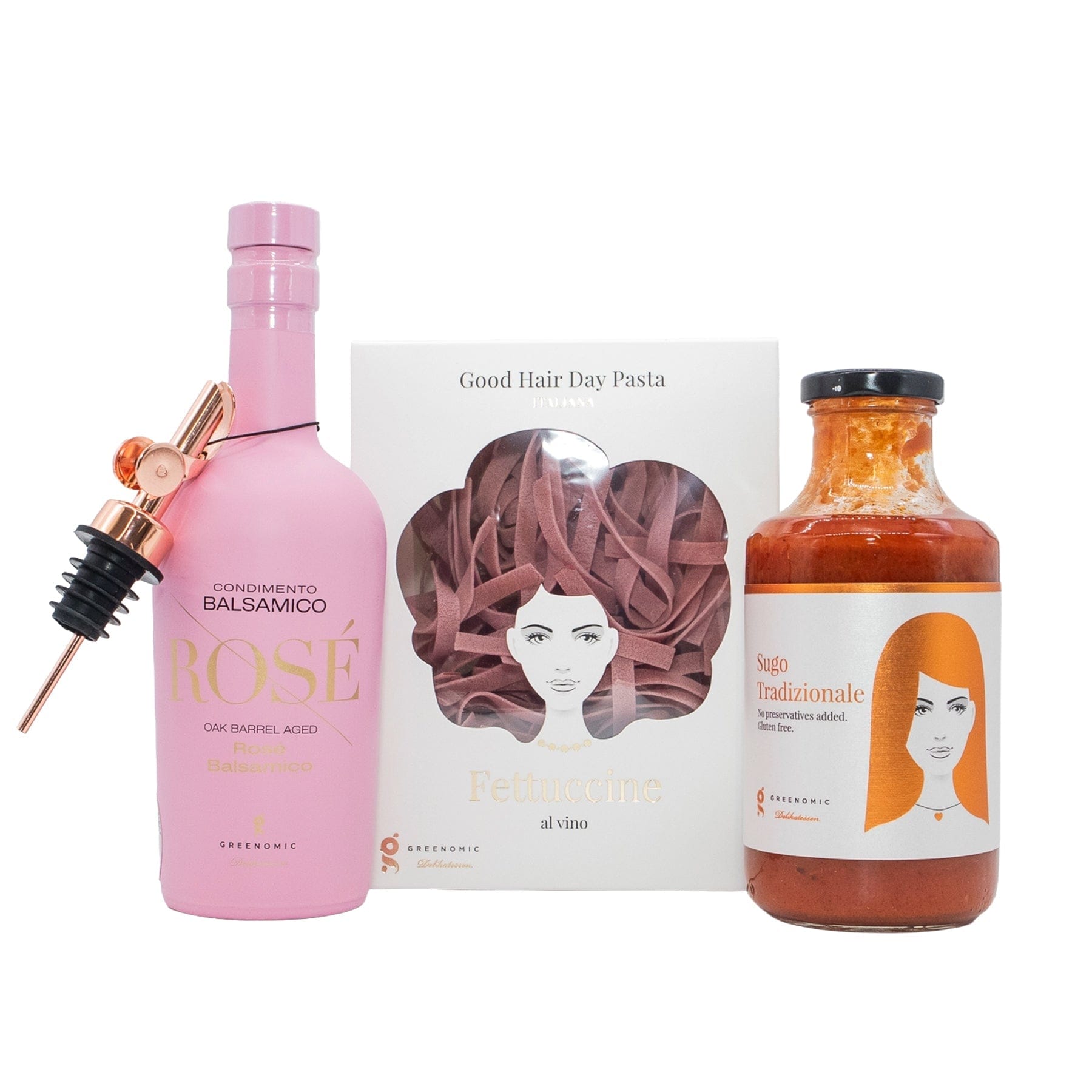Italienisches Gourmet Set – Fettuccine al Vino, Sugo & Balsamico Rosé - Genussbote