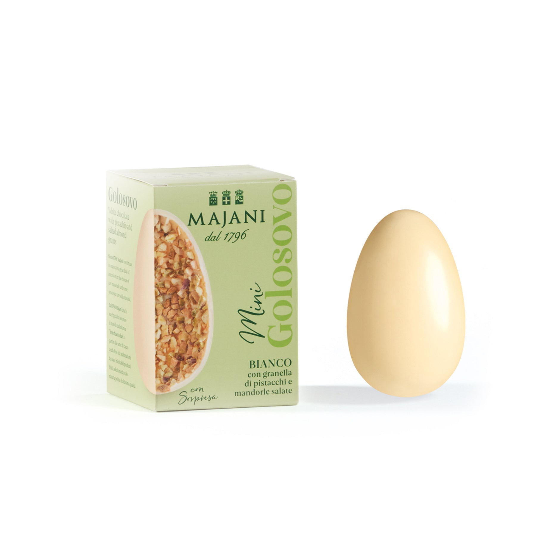 Mini Golosovo - Weißes Schokoladenei Pistazie Mandel - Genussbote