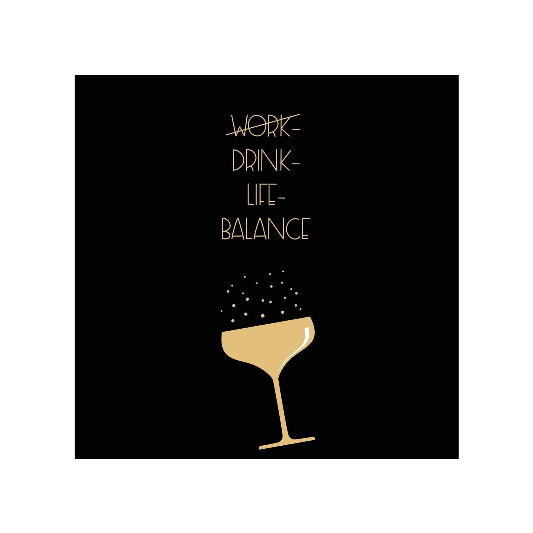 Servietten "drink - life - balance" - Genussbote