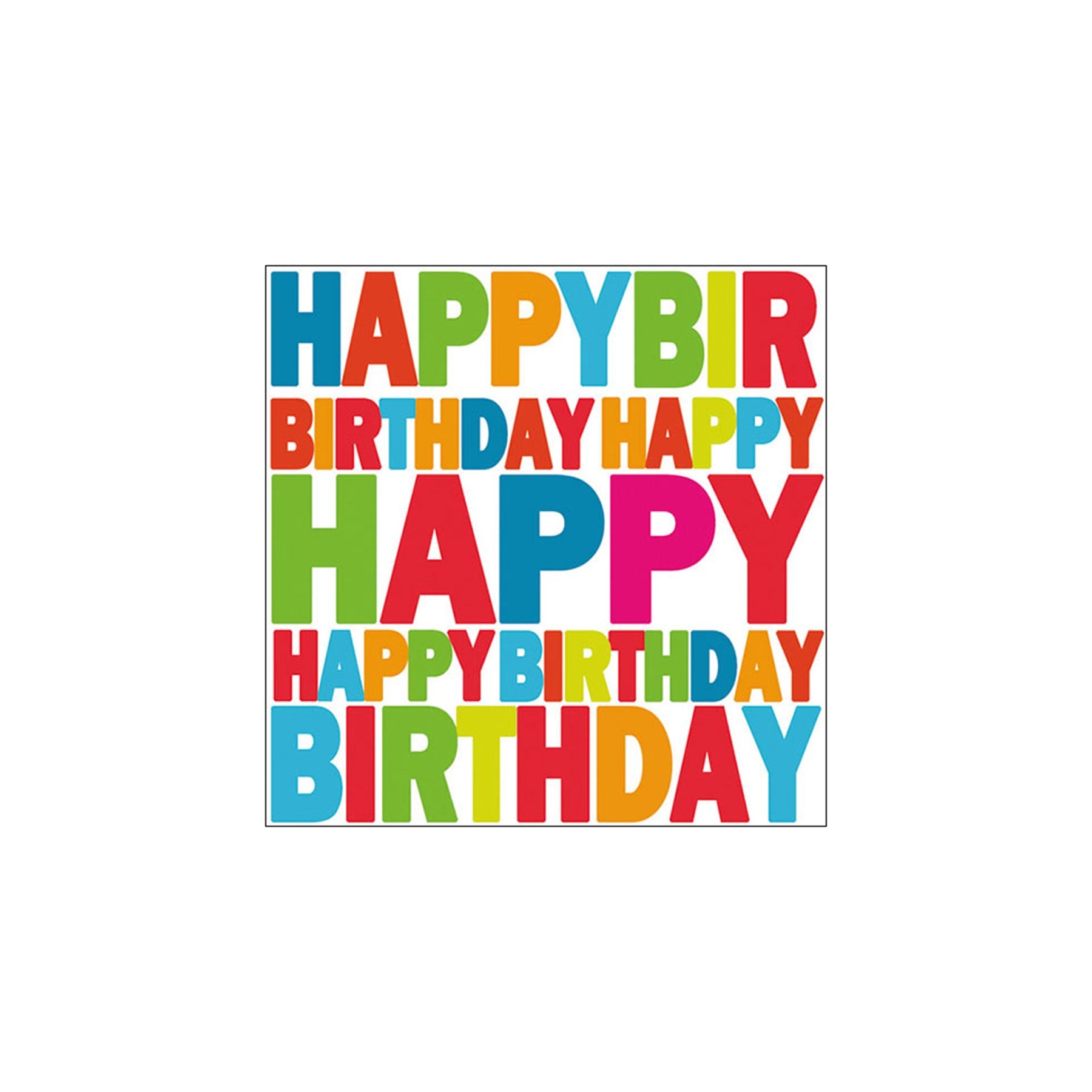 Servietten "Happy Birthday" - Genussbote