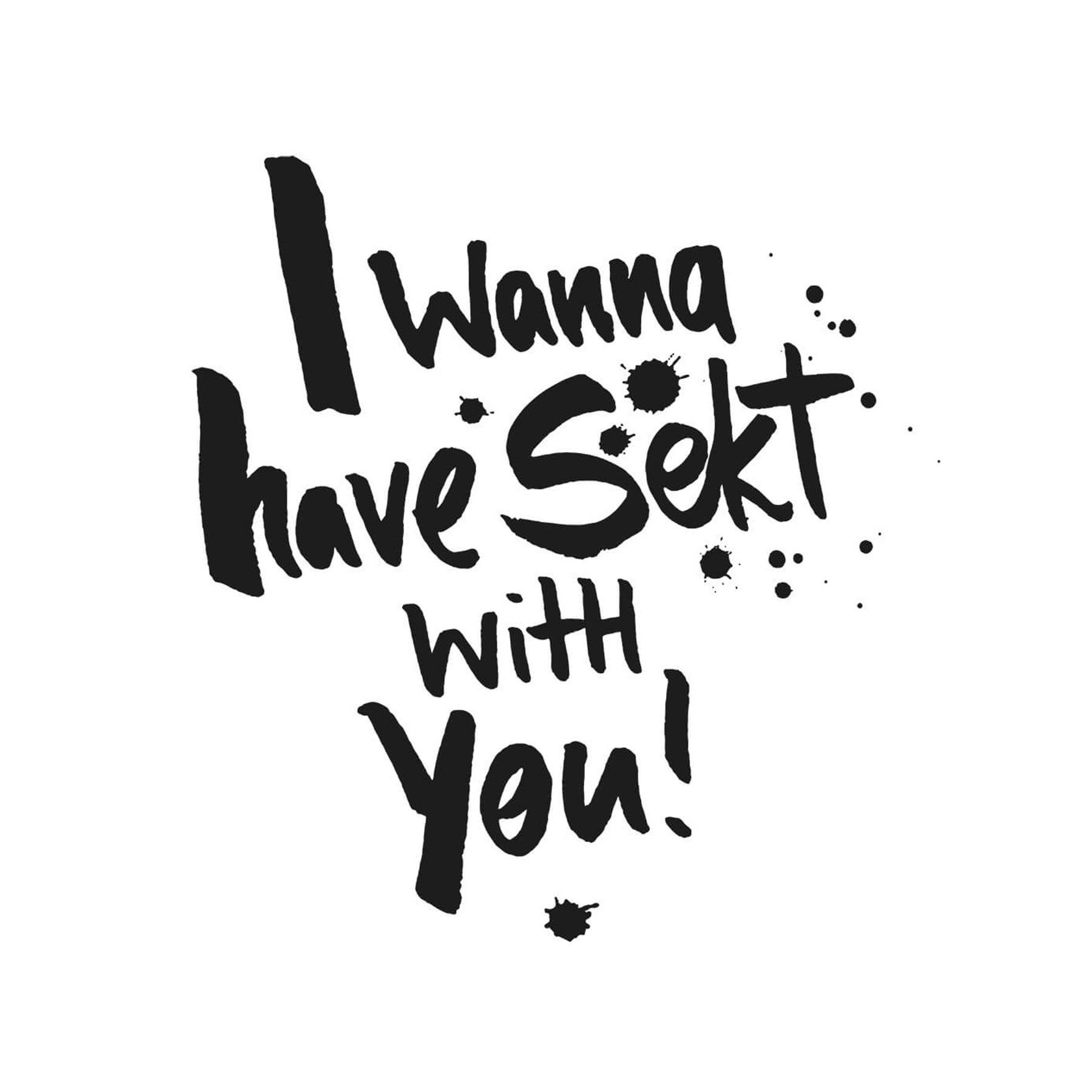 Servietten "I wanna have Sekt with you" - Genussbote