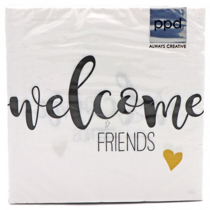 Servietten "Welcome Friends" - Genussbote