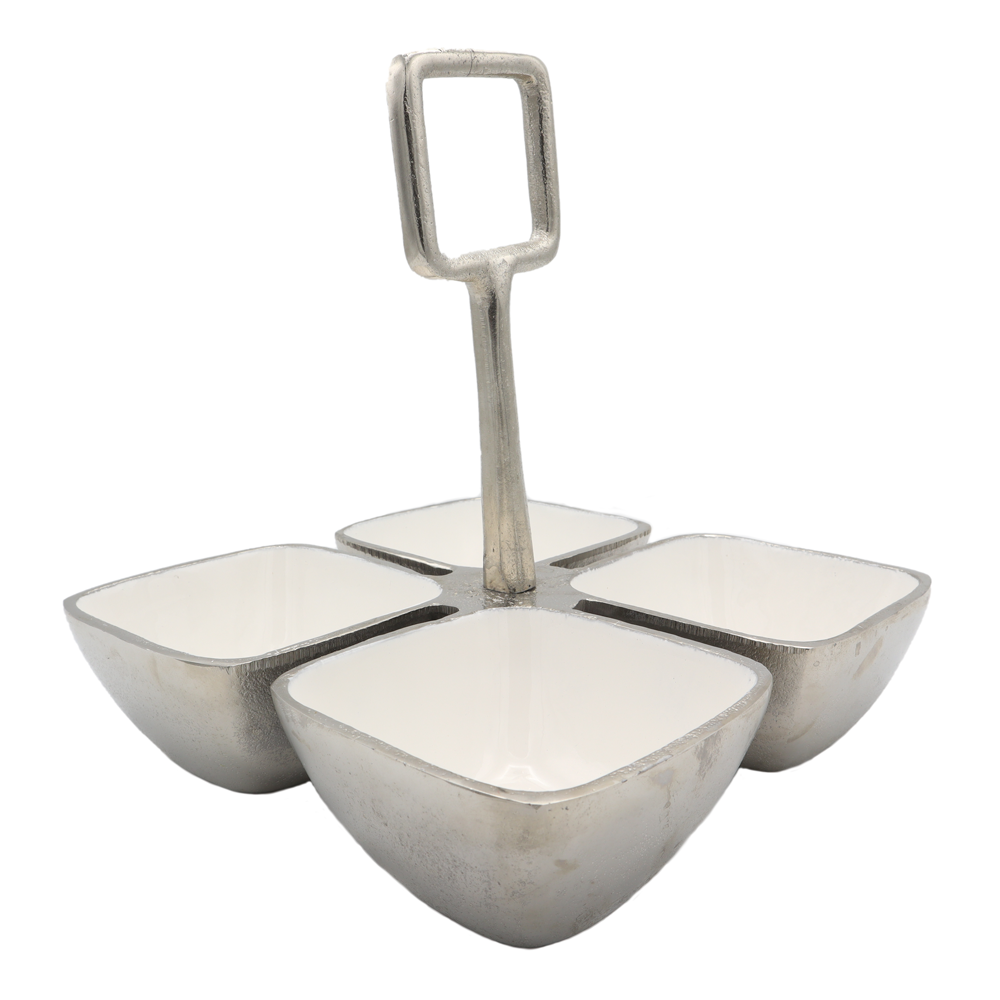 Servierschale mit Griff, 4er Set