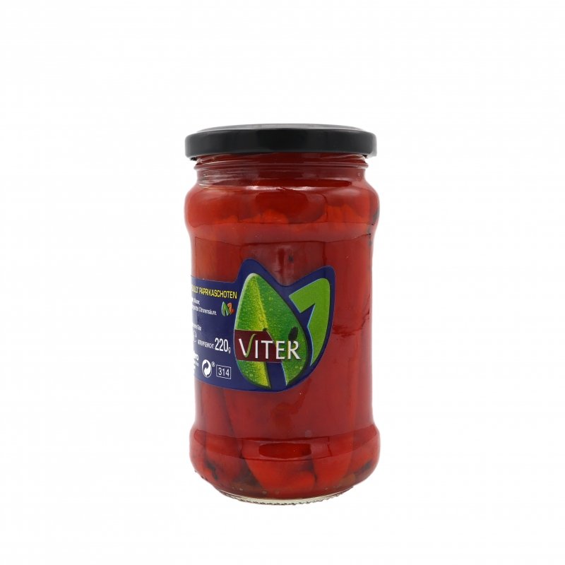 Paprika rot geröstet & geschält - Genussbote