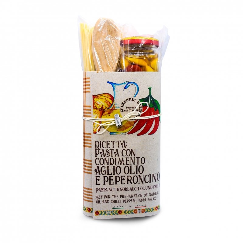 Pasta-Set Pasta mit Knoblauch, Öl & Chili - Genussbote