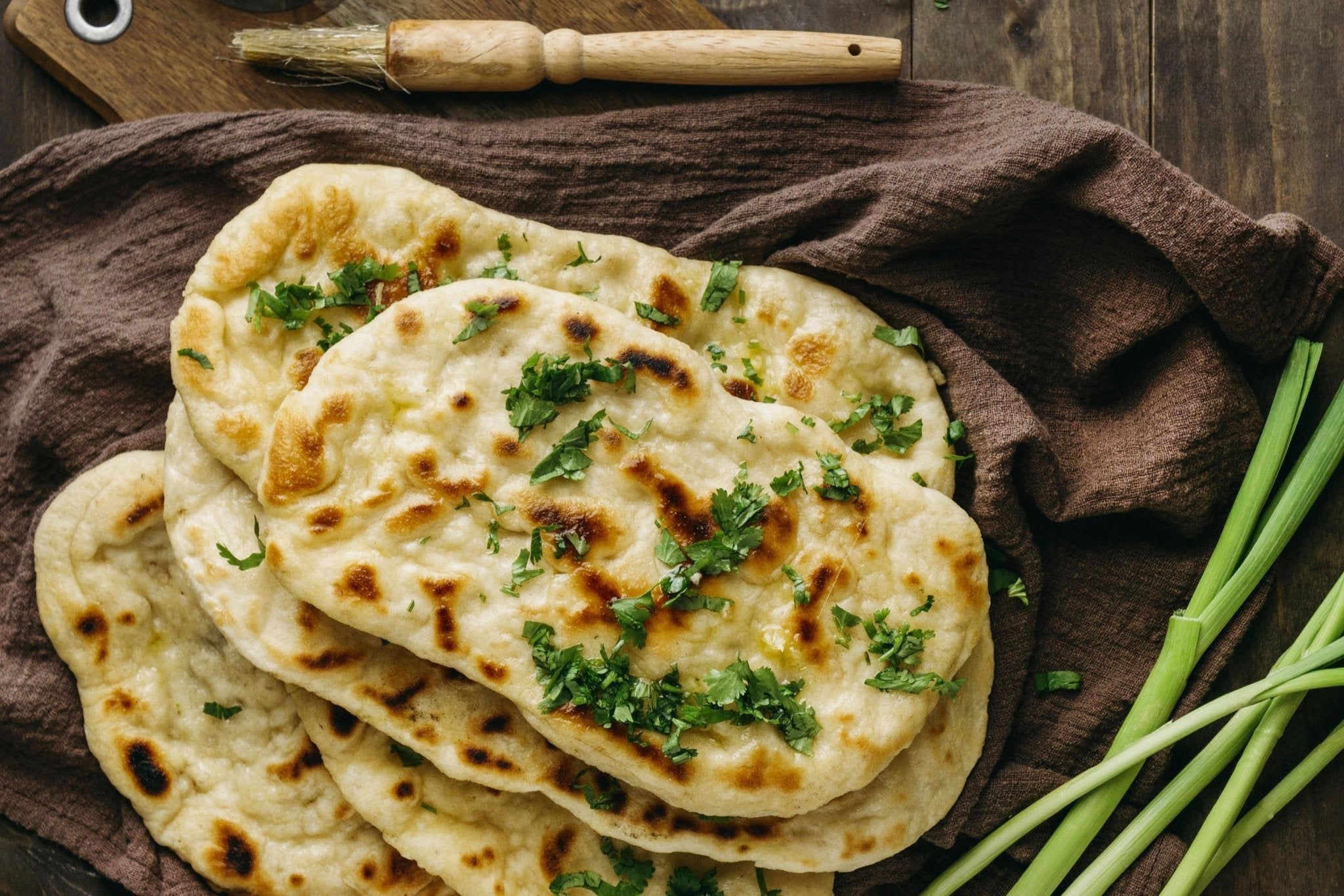 Geröstetes Kerala-Kokos-Curry-Naan-Brot - Genussbote
