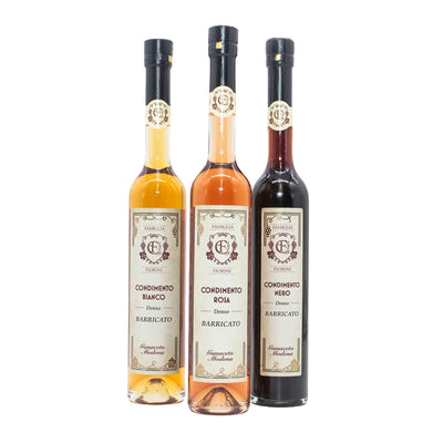 Fassgereifte Condimenti in 3 Sorten (je 100ml) als Probierset