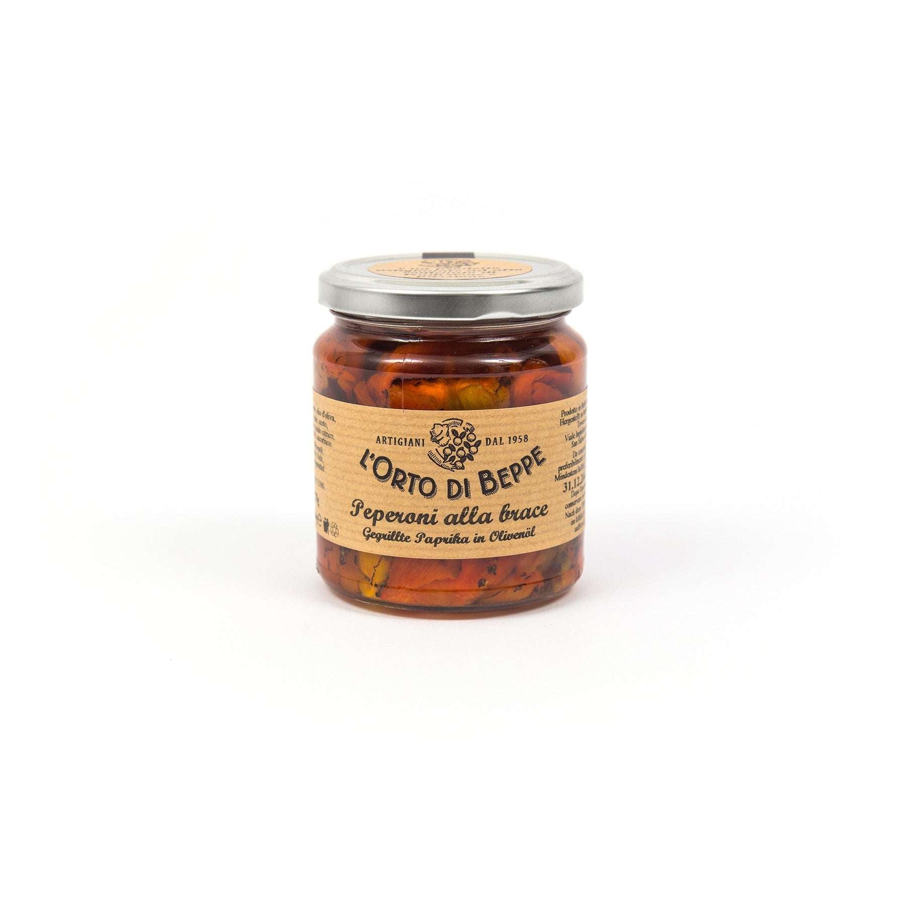 Gegrillte Paprika in Olivenöl - Genussbote