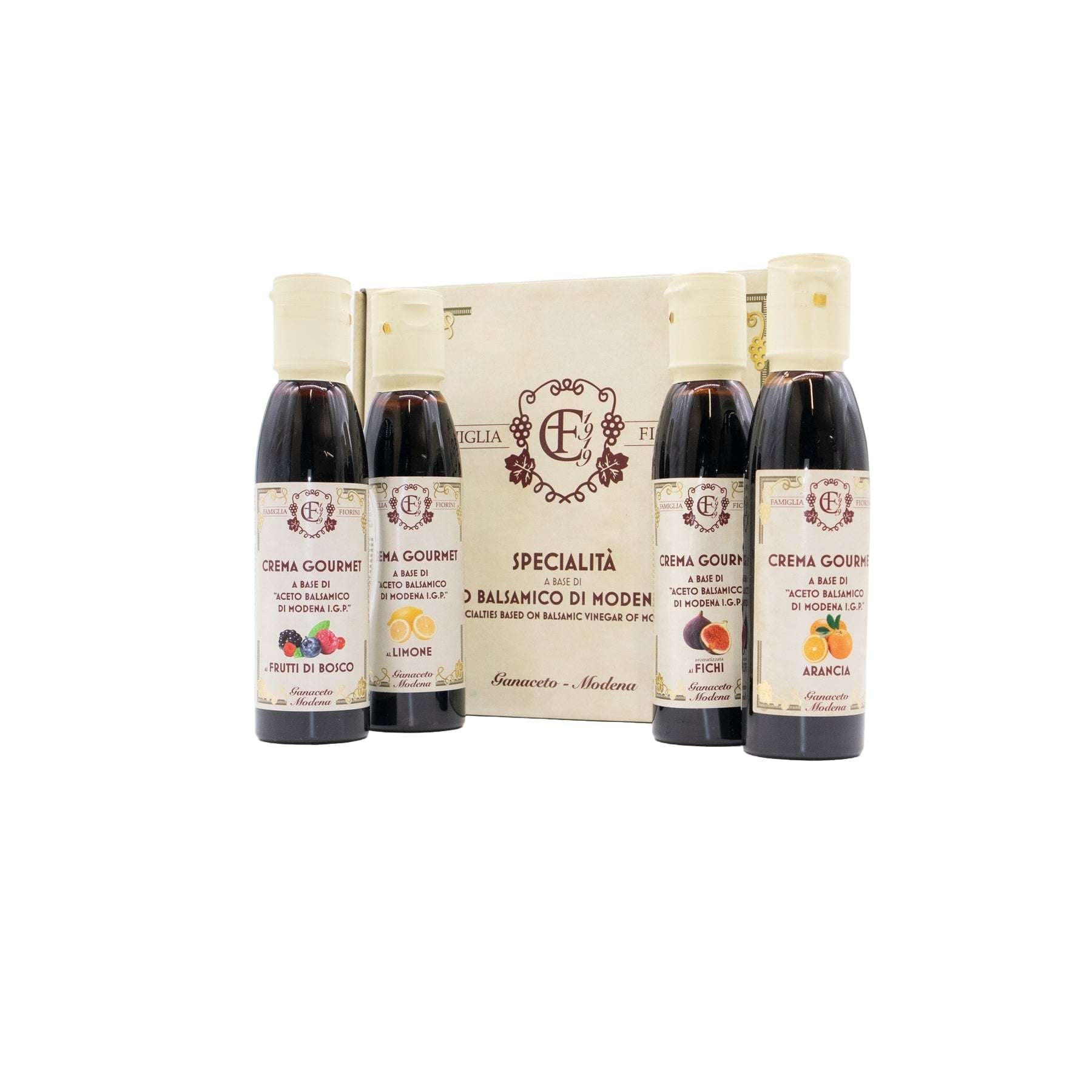 Geschenkset - "Frutti" - 4x Crema a base di Aceto Balsamico - Genussbote