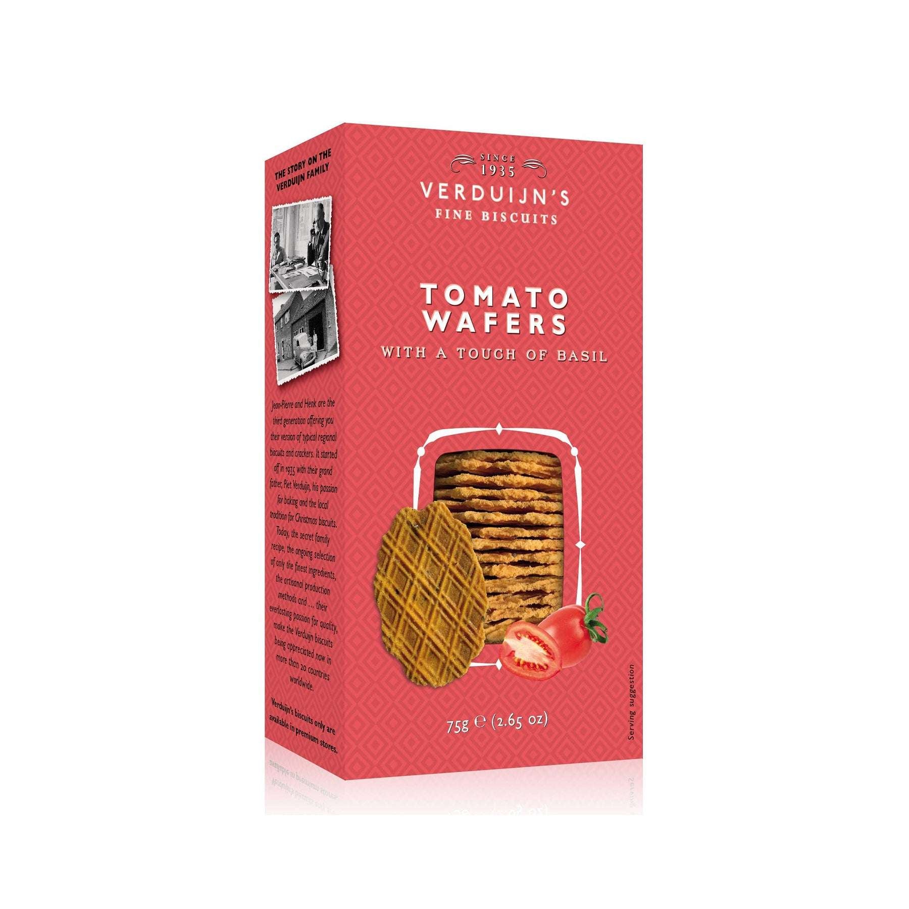 Käse Waffeln mit Tomaten und Basilikum - Genussbote