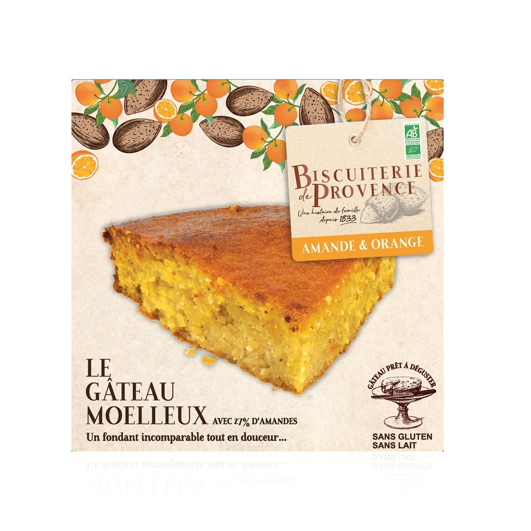 Mandelkuchen (BIO) - Orange - Genussbote
