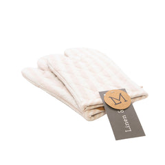 Ofenhandschuh (2 Stück) - rosa/weiß gestreift
