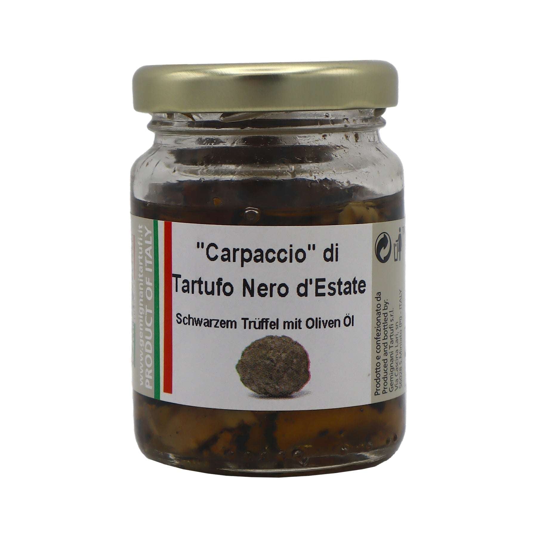 Schwarze Sommertrüffel in dünnen "Carpaccio" - Scheiben - Genussbote