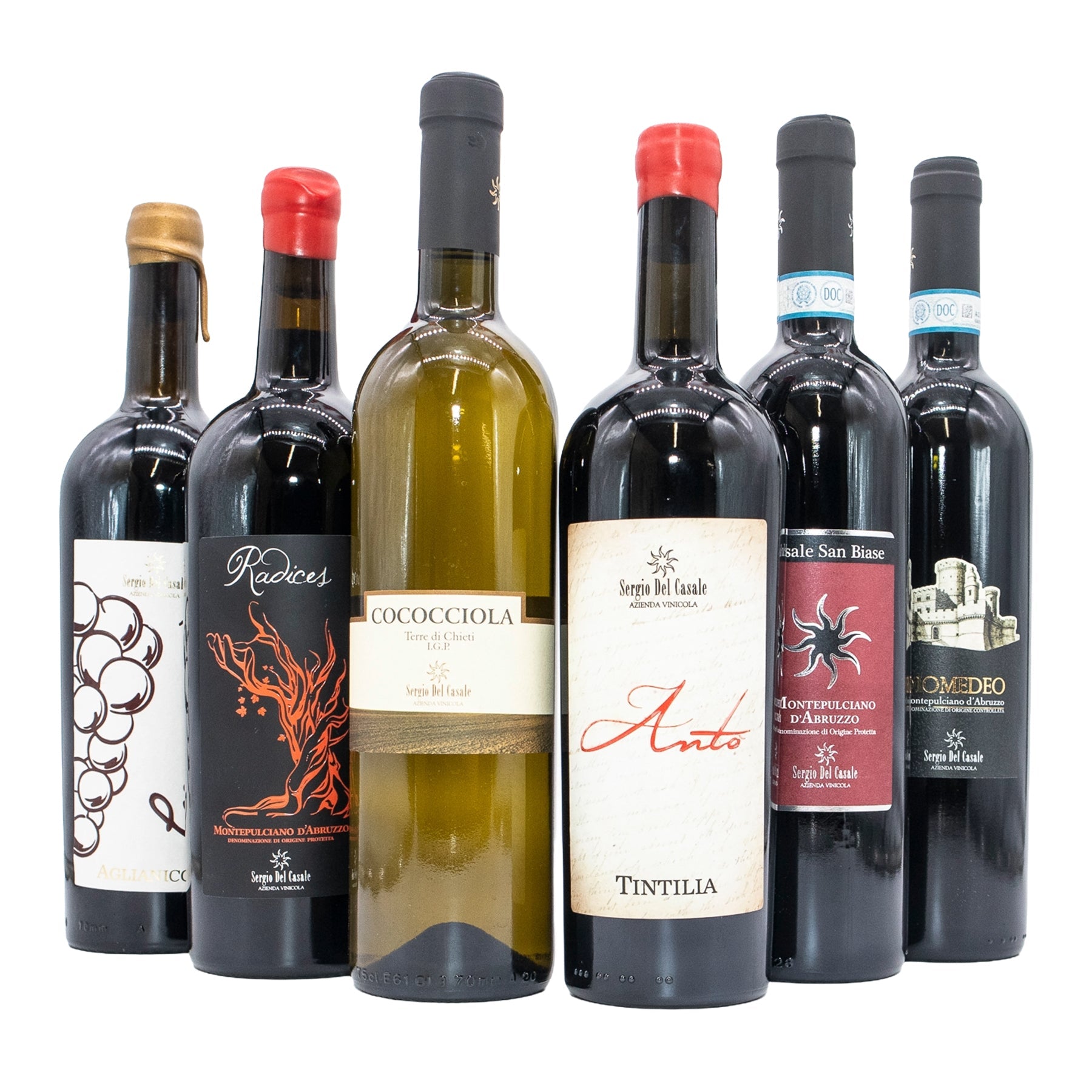Sergio del Casale – Weinvielfalt Italiens im 6er Bundle - Genussbote