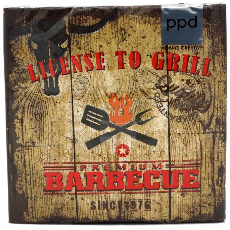 Servietten "License to Grill" - Genussbote