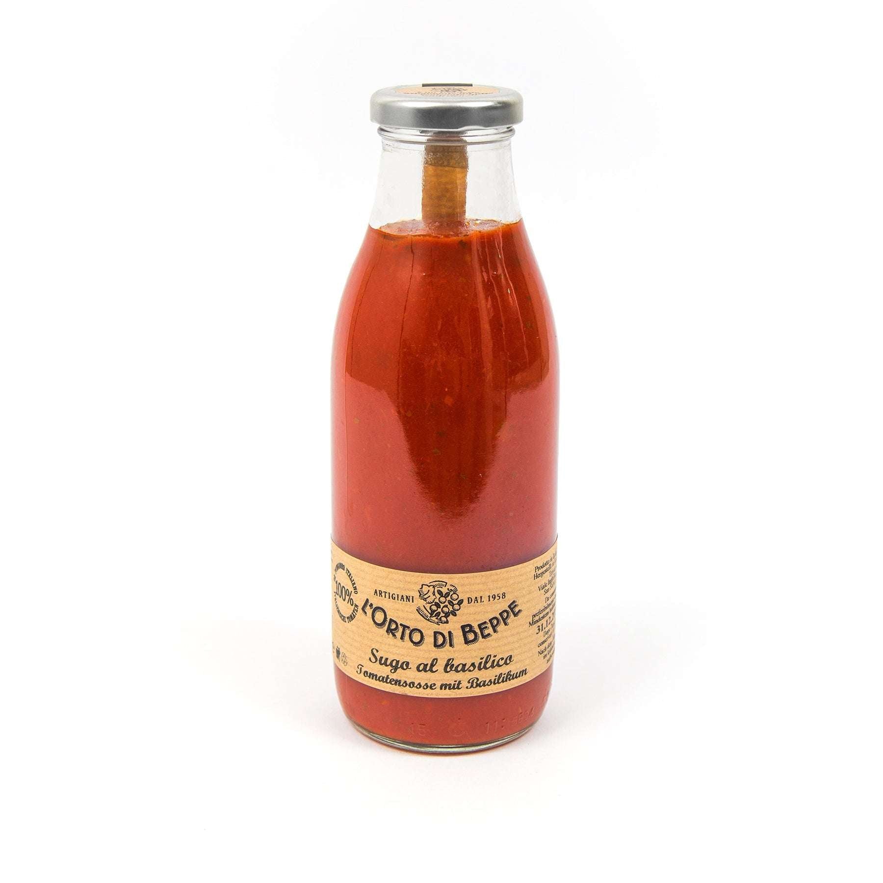 Tomatensoße mit - Basilikum - Genussbote