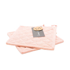 Topflappen (2er Set) - pfirsich